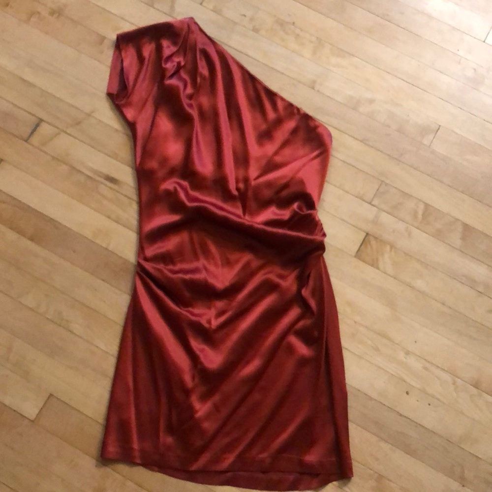 Diane Von Furstenberg one shoulder silk dress